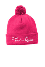 Load image into Gallery viewer, Fearless Queen Pom Pom Beanie