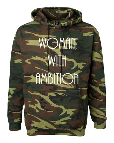 Woman With Ambition Camo Hoodie