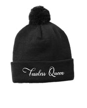 Load image into Gallery viewer, Fearless Queen Pom Pom Beanie